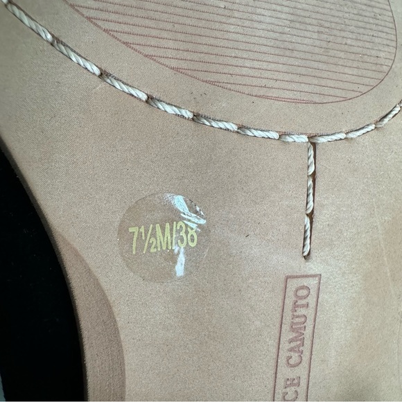 Vince Camuto Black Suede Presteta Braided Ankle Booties LIKE NEW - Picture 8 of 10